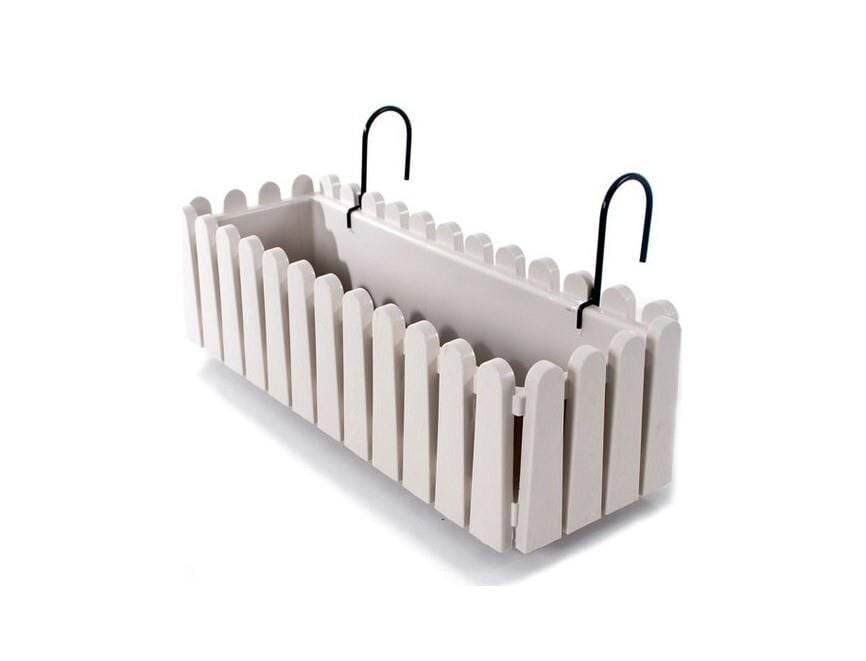 Omnipazar SO-İB02 Beyaz Askılı Balkon Saksı Takım 9 lt No 2 00649