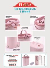Omnisoft FLR F404 Trio Tablet Mikrofiber Mop Seti 3 Bölmeli