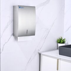 Omnipazar Xinda ZJH12H Manuel Z Katlı Kağıt Havlu Dispenseri Paslanmaz Çelik