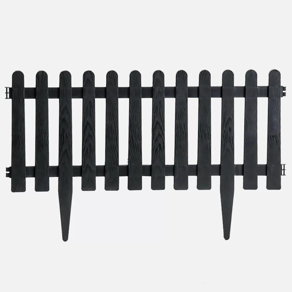 Omnipazar SO-IBC1 Eko İstanbul Bahçe Çiti 4'lü Set 55x34 cm Antrasit