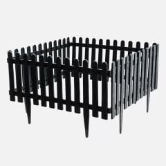 Omnipazar SO-IBC1 Eko İstanbul Bahçe Çiti 4'lü Set 55x34 cm Antrasit