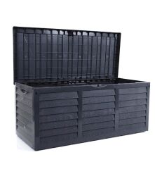 Omnipazar SO-BDS1 Tekerlekli Bahçe Depolama Sandığı 320 Litre Antrasit