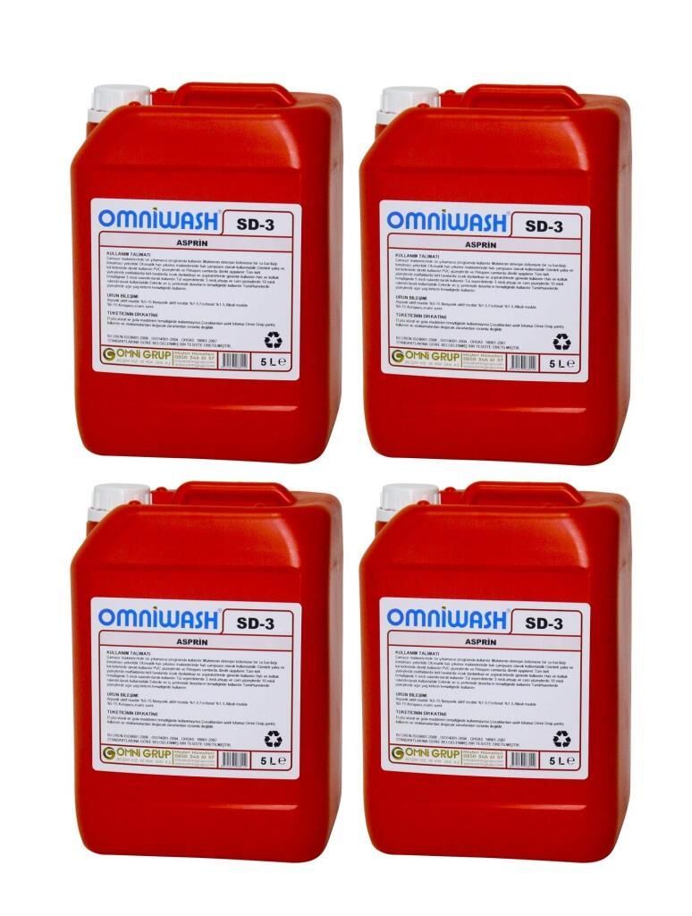 Omniwash SD-3 Asprin Genel Temizlik Ürünü 4 x 5000ml