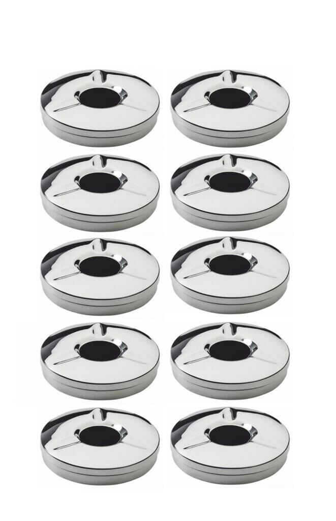 Masa Üstü Ekonomik Metal Havuzlu Kül Tablası Paslanmaz Küllük 10 Adet