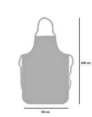 Omniclean Gri Askılı Mutfak Bulaşık Önlüğü Lamineli 50 x100 cm