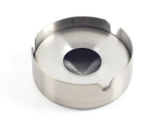 Omnisoft Skoçlu Küçük Boy Küllük Kül Tablası Kapaklı Yuvarlak Paslanmaz 10 Adet