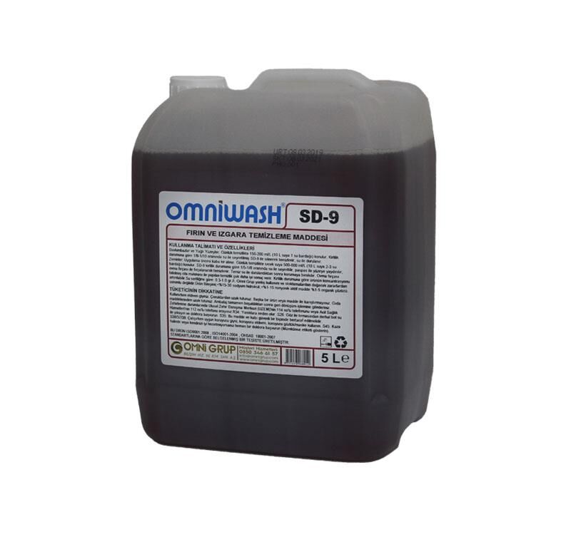 Omniwash Sd-9 5000ml Yağ Sökücü Fırın ve Izgara Temizleme Maddesi