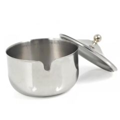 Omnisoft Tezel Paslanmaz Çelik Kapaklı Baharatlık Biberlik 6 Adet