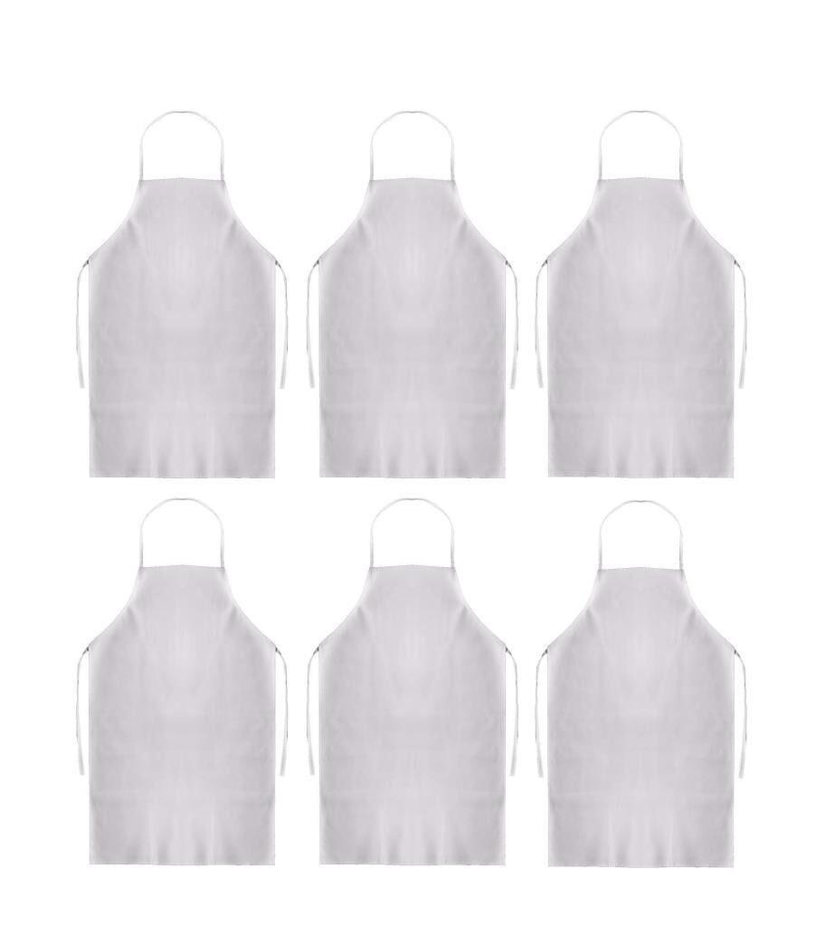 Omnisoft Beyaz Bulaşıkçı Önlüğü 72x125 cm PVC 6 Adet