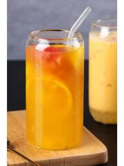 Omnisoft Eğimli Kalın Cam Pipet ve Temizleme Fırçası 12'li