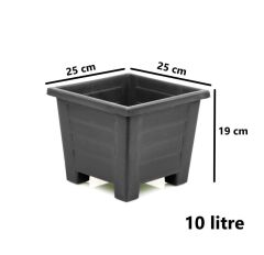 Omnipazar  SY-5846 Dekoratif Plastik Kare Ayaklı Saksı 7 Litre No 3