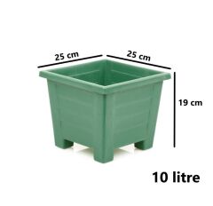 Omnipazar  SY-5846 Dekoratif Plastik Kare Ayaklı Saksı 7 Litre No 3