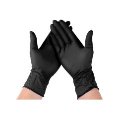 Beybi Njoy Nitril Siyah Pudrasız Eldiven 100' Lü Paket Large