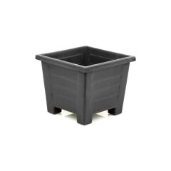 SY-5847 Dekoratif Plastik Kare Ayaklı Saksı 15 Lt Antrasit 6 Adet