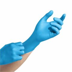 Beybi Nitril Pudrasız Mavi Muayene Eldiveni 100' lü Paket Small