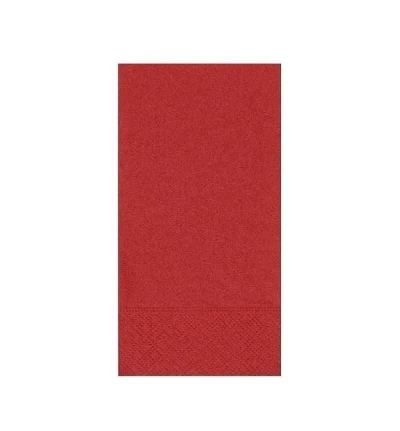 Omnipazar 33x33 cm 1/8 Garson Katlama Servis Peçetesi 100 Ad Kırmızı
