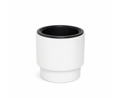 Omnipazar SO-VGS2 Vega Modern Plastik Saksı Takımı İç Kovalı 20 Litre No:2 Beyaz