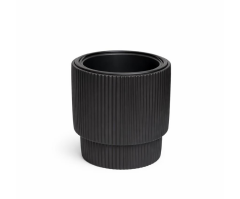 Omnipazar SO-VGS2 Vega Modern Plastik Saksı Takımı İç Kovalı 20 Litre No:2 Siyah