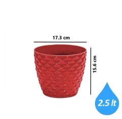 Omnipazar SO-KAP3 Kapadokya Dekoratif Plastik Saksı 2.5 Litre No 3