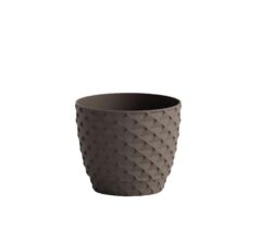 Omnipazar SO-KAP2 Kapadokya Dekoratif Plastik Saksı 1.4 Litre No 2 Mocha
