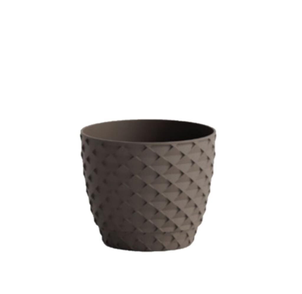 Omnipazar SO-KAP3 Kapadokya Dekoratif Plastik Saksı 2.5 Litre No 3 Mocha