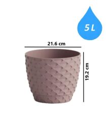 Omnipazar SO-KAP4 Kapadokya Dekoratif Plastik Saksı 5 Litre No 4