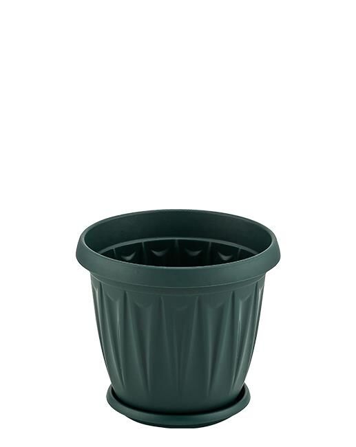 Omnipazar SY-5701 1 litre Plastik Ürgüp Saksı Takım No 1 YEŞİL