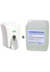 Omniwash SD-400 5 L Köpük Sabun + Vialli F6 Beyaz Köpük Dispenser