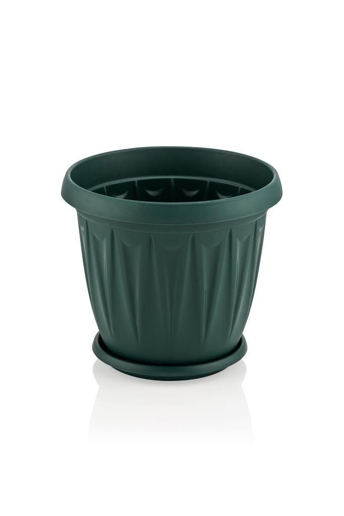 Omnipazar SY-5702 2,3 litre Plastik Ürgüp Saksı Takımı No 2 YEŞİL