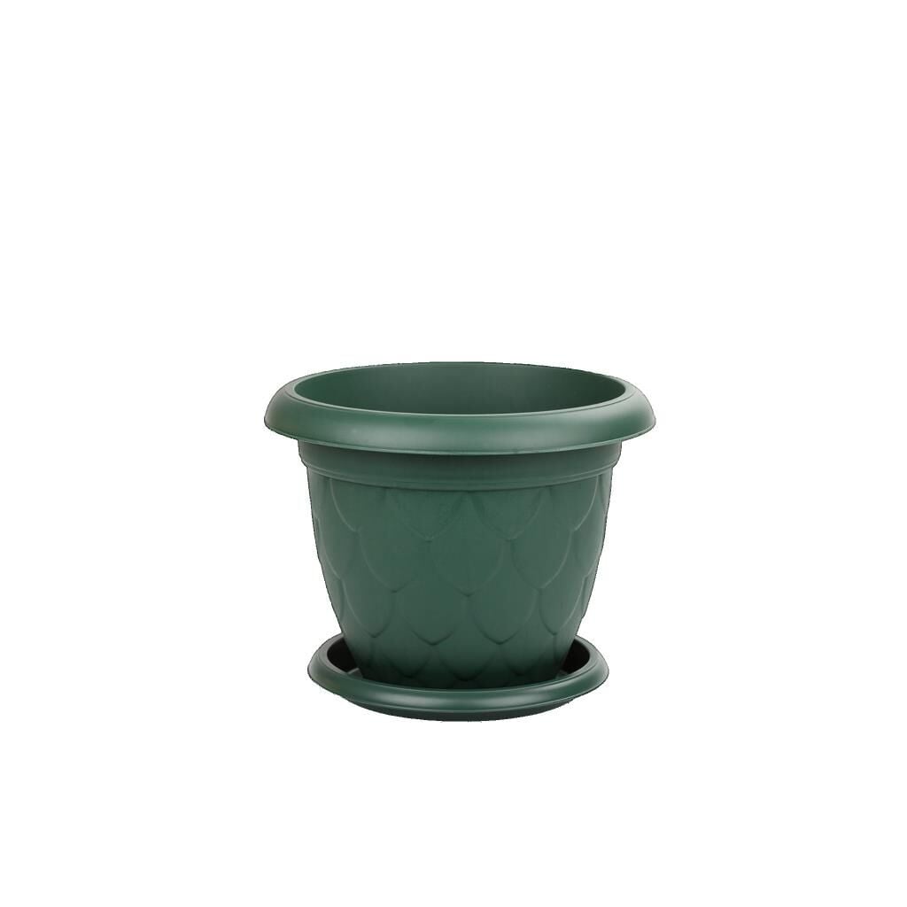 Omnipazar SO-D004 Damla Desen Tabaklı Saksı Takımı 2.2 Litre No:4