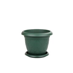 Omnipazar SO-D004 Damla Desen Tabaklı Saksı Takımı 2.2 Litre No:4