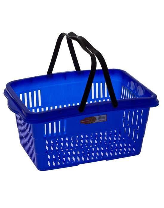 Omnipazar SY-2260 Market Taşıma Sepeti Çift Saplı Mavi