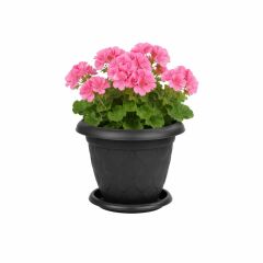 Omnipazar SO-D007 Damla Desen Tabaklı Saksı Takımı 8 Litre No:7