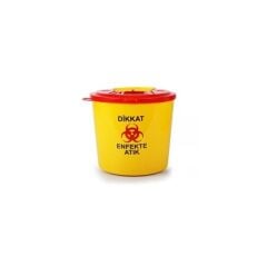 Omnisoft Tıbbi Atık Plastik Çöp Kovası 1.3 lt