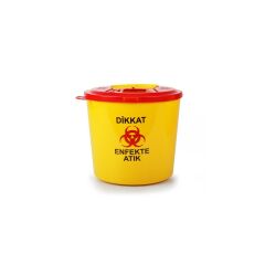 Omnisoft Tıbbi Atık Plastik Çöp Kovası 5 lt