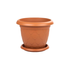 Omnipazar SO-D008 Damla Desen Tabaklı Saksı Takımı 11.6 Litre No:8