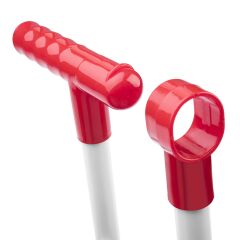Omnisoft FLR F077 Mega Hazneli Süpürgeli Faraş Takımı Kırmızı
