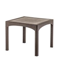 Omnipazar SY-2574 Kahverengi Rattan Kare Masa 50383