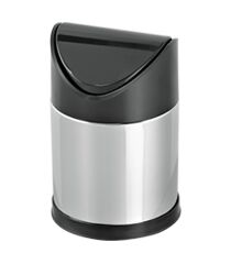 Omnisoft FLS FT623 Sallanır Kapak Paslanmaz Çelik Çöp Kovası 17 lt