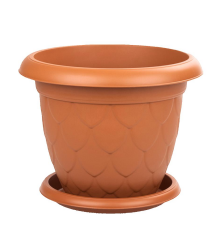 Omnipazar SO-D011 Damla Desen Tabaklı Saksı Takımı 37 Litre No:11