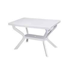 Omnipazar MT-GF240 Prima Roccia Plastik Dikdörtgen Bahçe Balkon Masa 70x110 cm