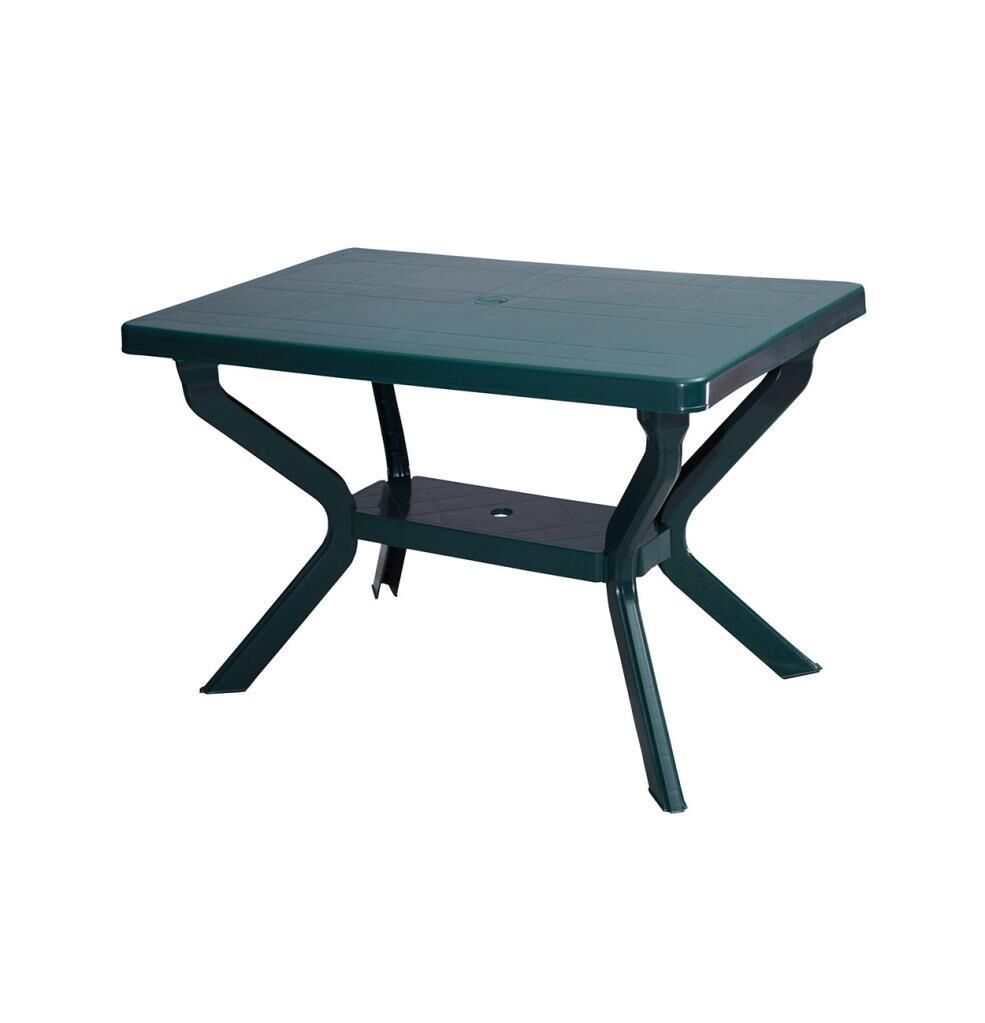 Omnipazar MT-GF240 Prima Roccia Plastik Dikdörtgen Bahçe Balkon Masa 70x110 cm YEŞİL