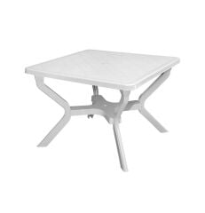 Omnipazar MT-GF245 Prima Riva Plastik Kare Bahçe Balkon Masa 100x100 cm
