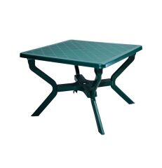 Omnipazar MT-GF245 Prima Riva Plastik Kare Bahçe Balkon Masa 100x100 cm