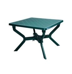 Omnipazar MT-GF245 Prima Riva Plastik Kare Bahçe Balkon Masa 100x100 cm