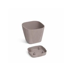 Omnipazar SO-ZB01 Zambak Dekoratif Plastik Saksı 0.8 Litre No:1 Mocha