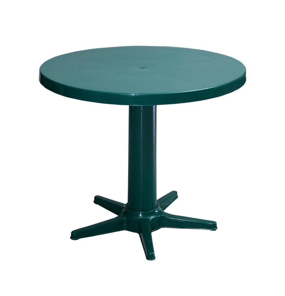 Omnipazar MT-GF205 Prima Rose Plastik Yuvarlak Bahçe Balkon Masa Ø75 cm YEŞİL