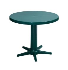Omnipazar MT-GF205 Prima Rose Plastik Yuvarlak Bahçe Balkon Masa Ø75 cm YEŞİL