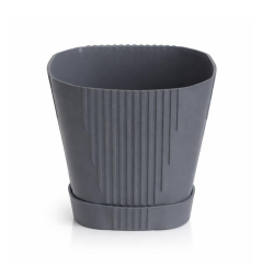 Omnipazar SO-ZB05 Zambak Dekoratif Plastik Saksı 8.8 Litre No:5 Antrasit (116)