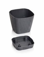 Omnipazar SO-ZB05 Zambak Dekoratif Plastik Saksı 8.8 Litre No:5 Antrasit (116)